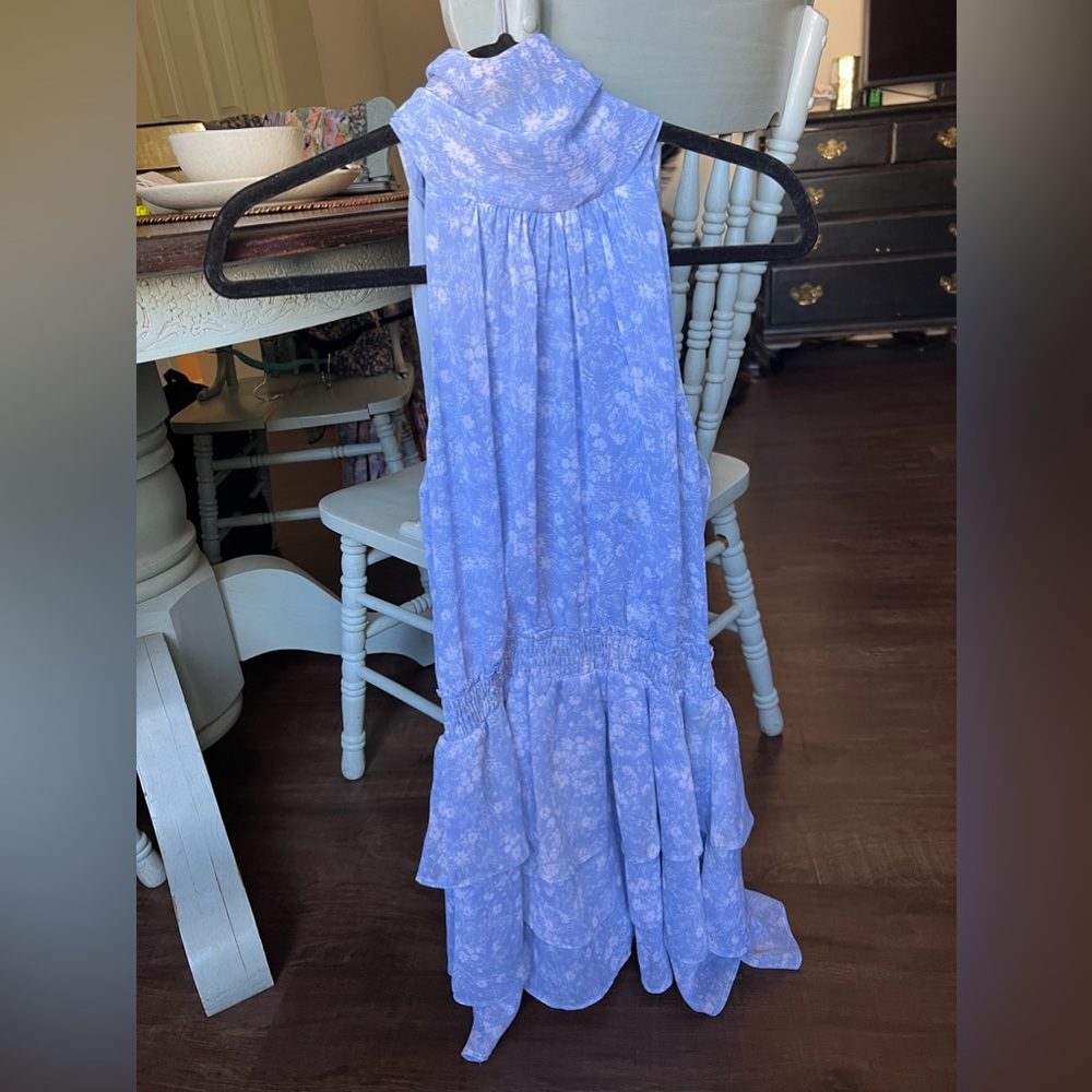 Willow Blue/White Mini Dress